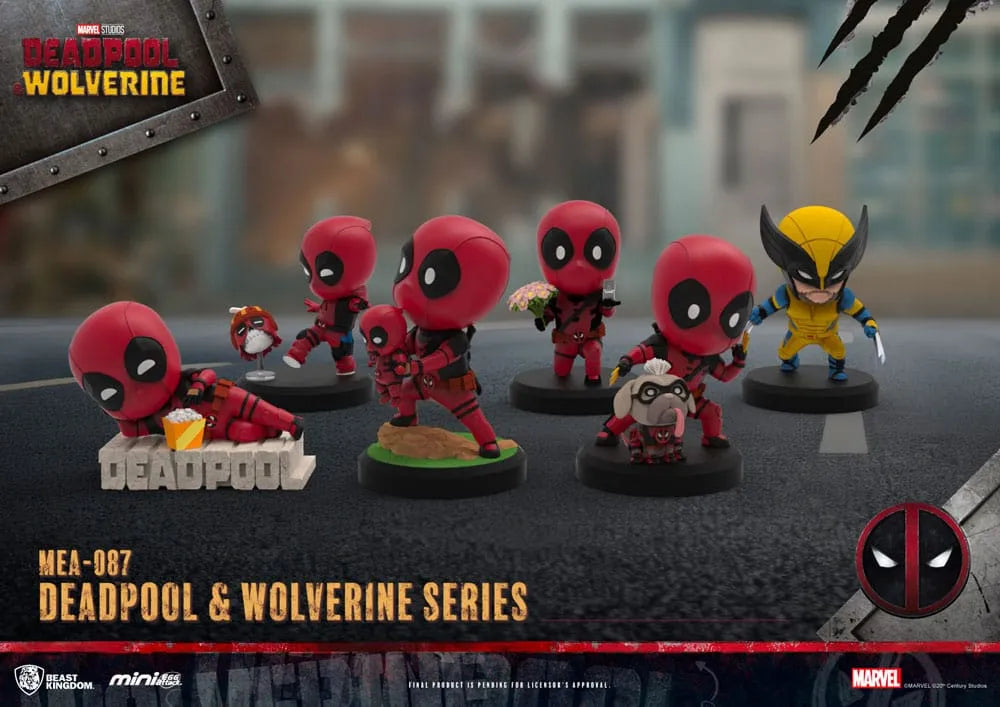 Deadpool 3 Deadpool & Wolverine Series Mini Egg Attack Figuren Set 8 cm - Smalltinytoystore