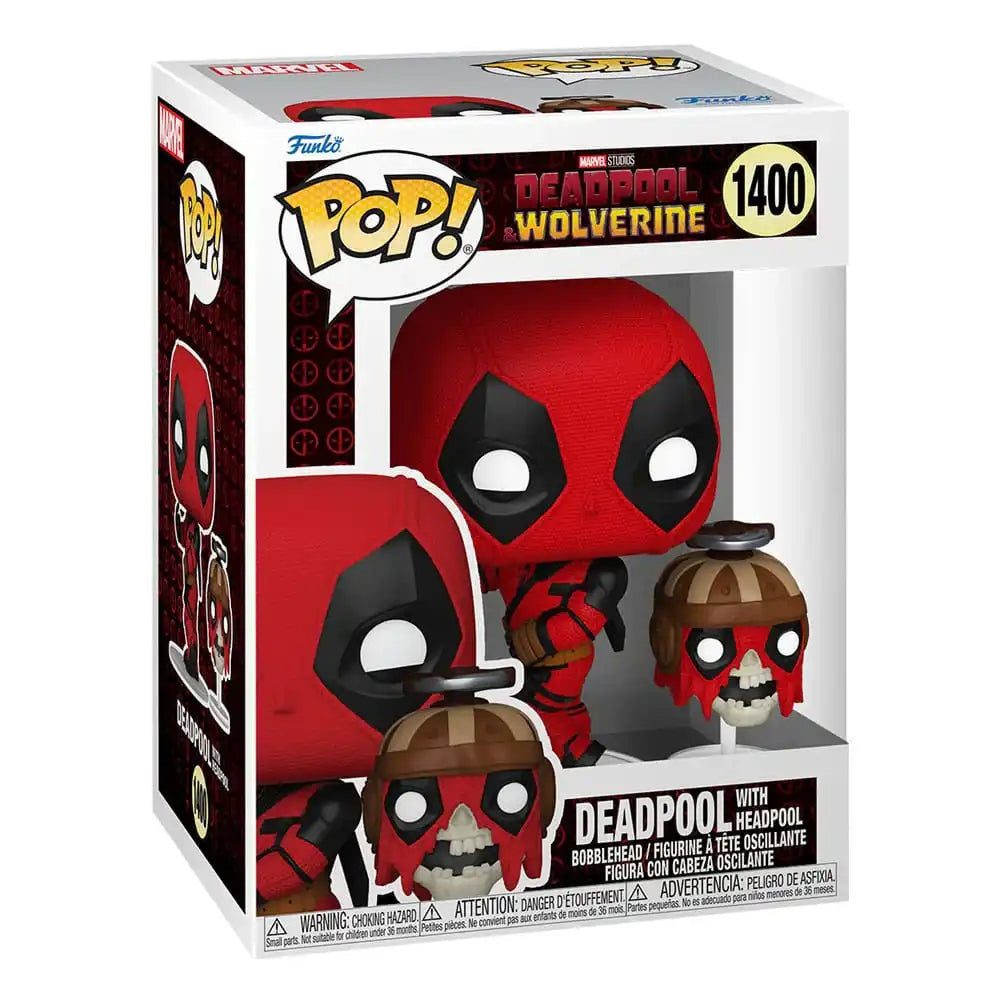 Deadpool 3 POP & Buddy! Vinyl Figur Deadpool w/Headpool 9 cm - Smalltinytoystore