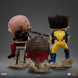 Deadpool & Wolverine Mini Co. PVC Figur Deadpool and Wolverine set Unmasked 14 cm - Smalltinytoystore