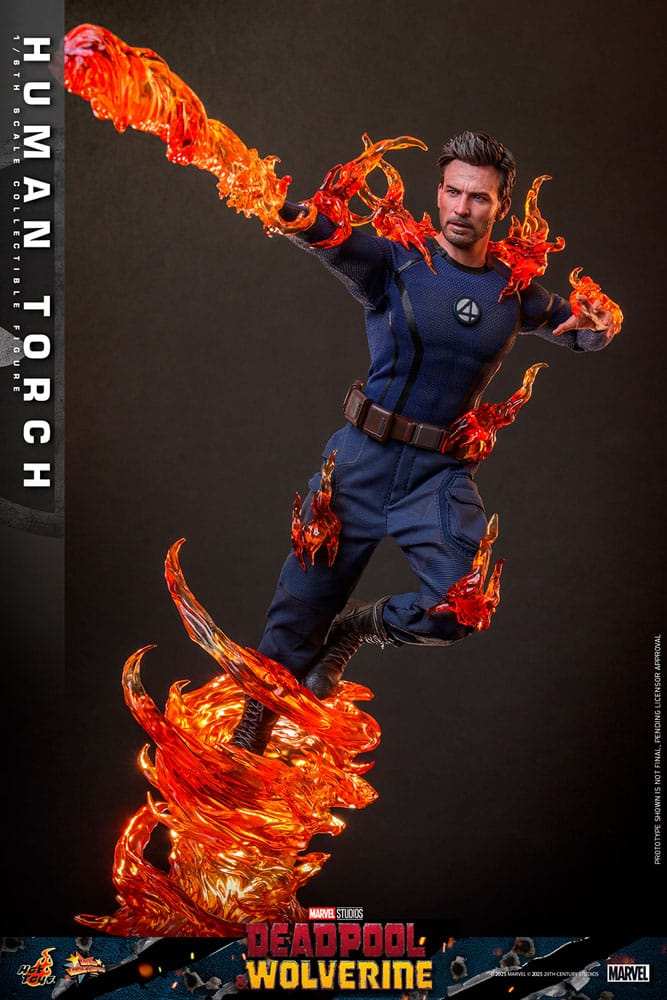 Deadpool & Wolverine Movie Masterpiece 1/6 Human Torch HOT TOYS - Smalltinytoystore