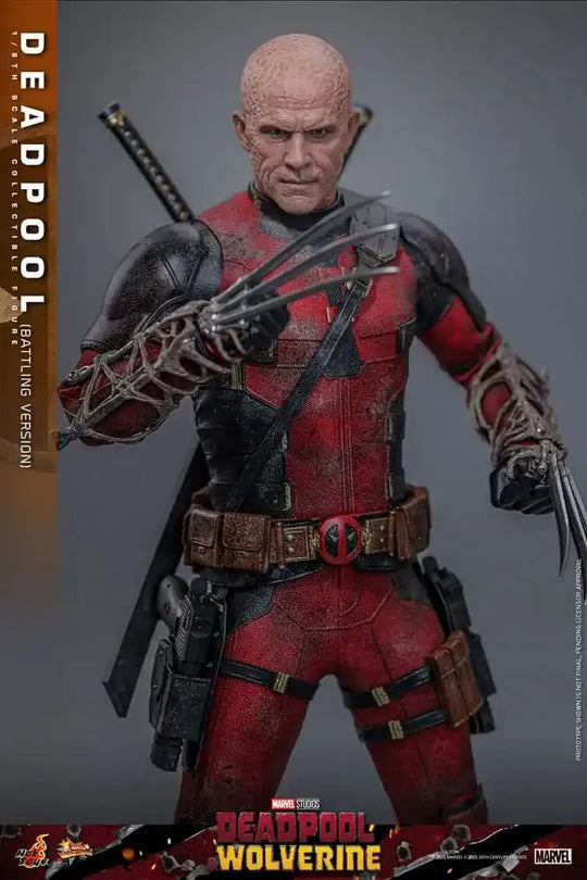 Deadpool & Wolverine Movie Masterpiece Actionfigur 1/6 Deadpool (Battling Version) 31 cm - Smalltinytoystore
