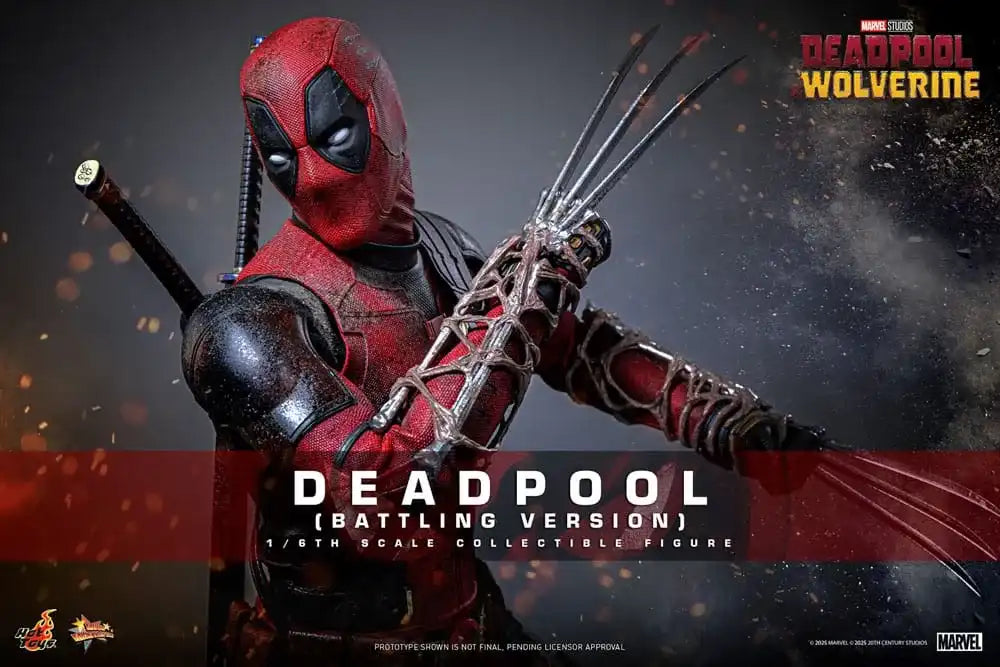 Deadpool & Wolverine Movie Masterpiece Actionfigur 1/6 Deadpool (Battling Version) 31 cm - Smalltinytoystore