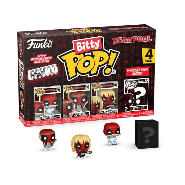 Deadpool Bitty POP! Vinyl Figuren 4er-Pack Sleepover 2,5 cm - Smalltinytoystore