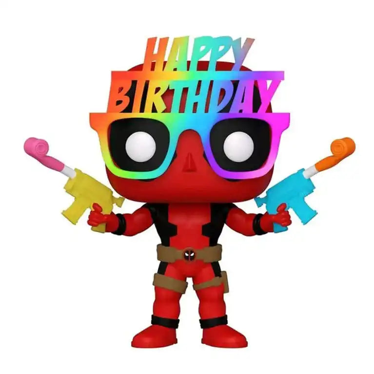 Deadpool POP! Marvel Vinyl Figur 30th Birthday Glasses Deadpool 9 cm - Smalltinytoystore