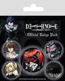 Death Note Ansteck-Buttons 5er-Pack Characters - Smalltinytoystore