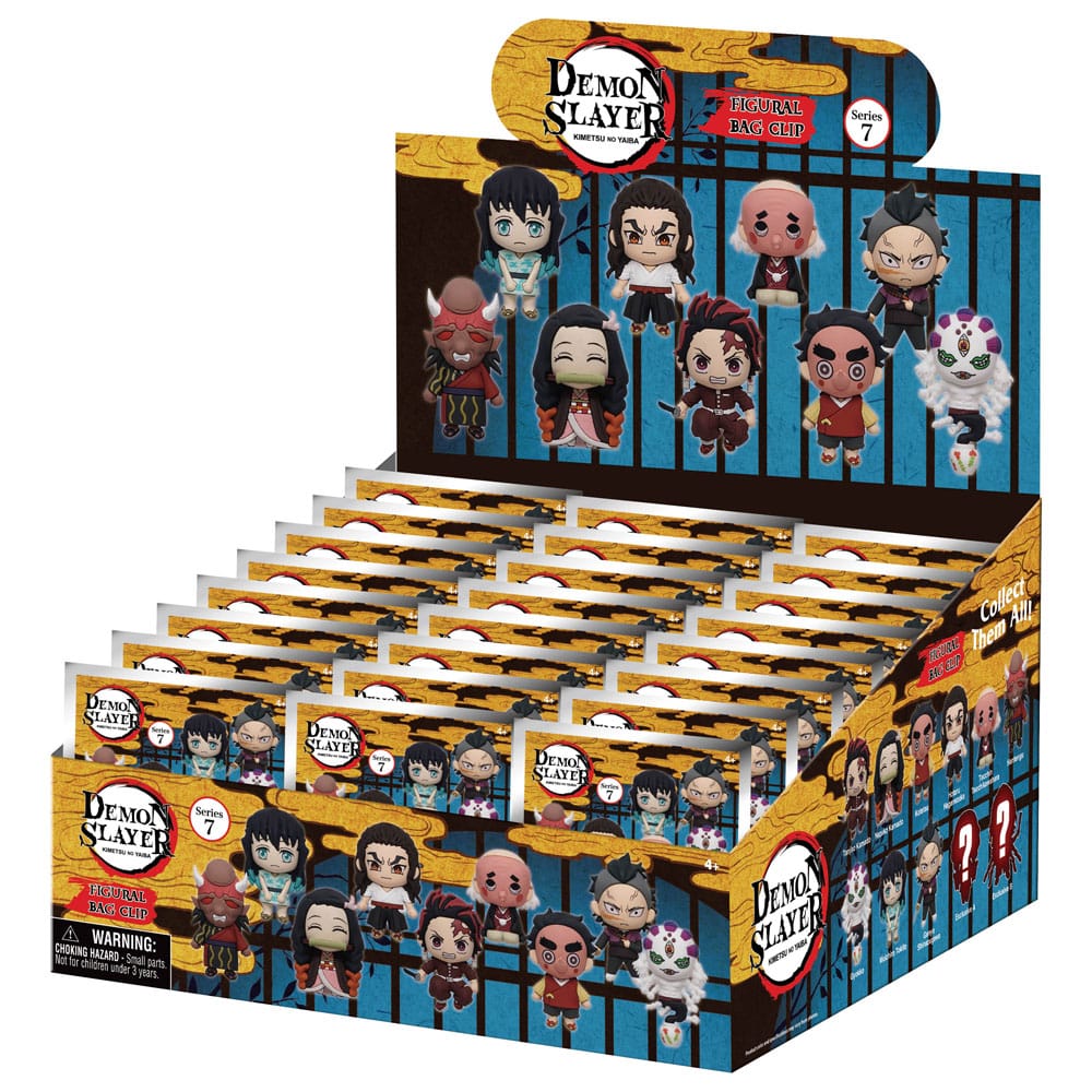 Demon Slayer 3D PVC-Taschenanhänger Series 7 Display (24) - Smalltinytoystore