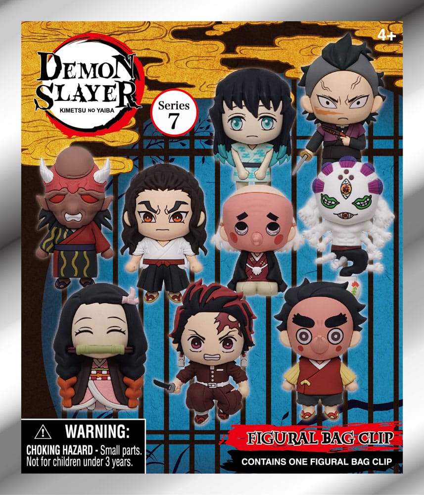 Demon Slayer 3D PVC-Taschenanhänger Series 7 Display (24) - Smalltinytoystore