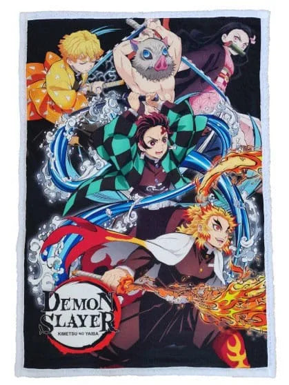 Demon Slayer: Kimetsu no Yaiba Fleecedecke 100 x 150 cm - Smalltinytoystore