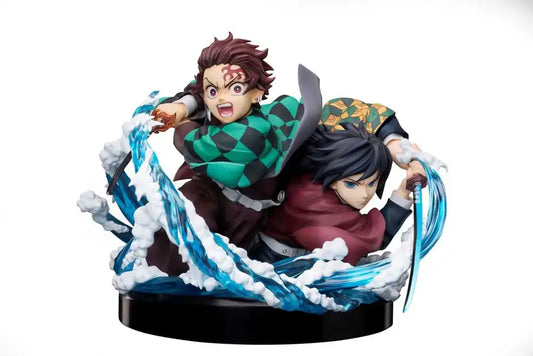 Demon Slayer: Kimetsu no Yaiba PVC Statue Tanjiro & Giyuu 13 cm - Smalltinytoystore