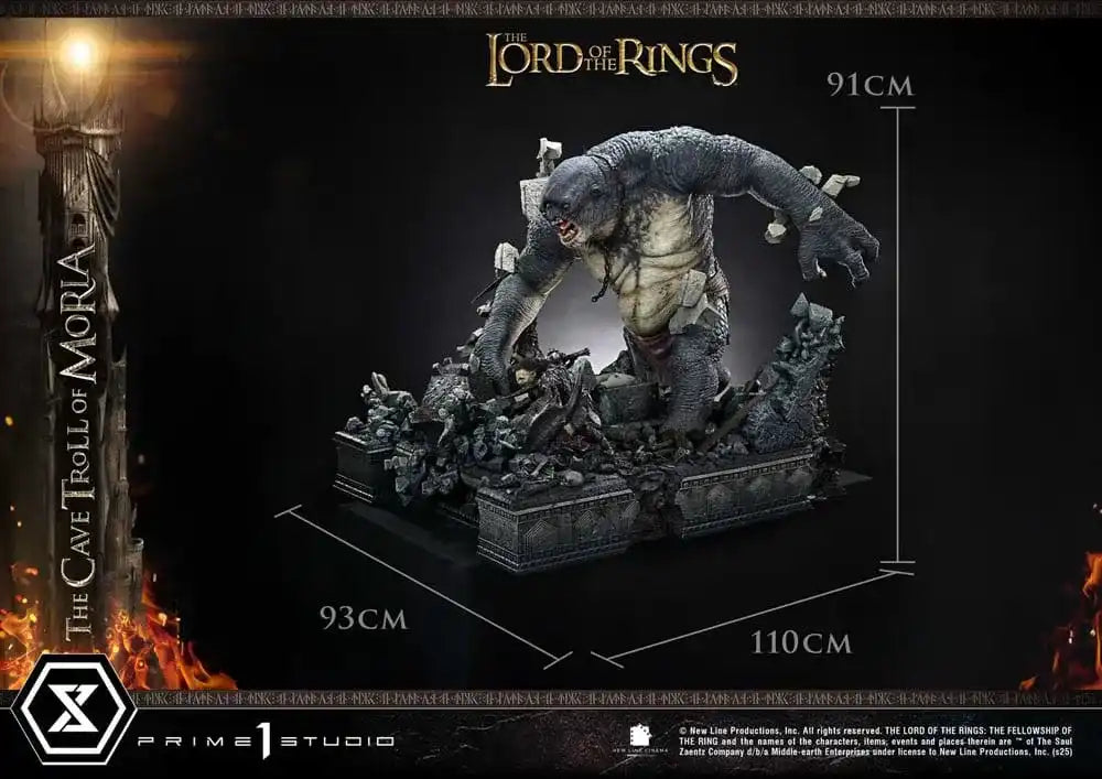 Der Herr der Ring Premium Masterline Series Statue 1/6 Cave Troll of Moria 91 cm - Smalltinytoystore