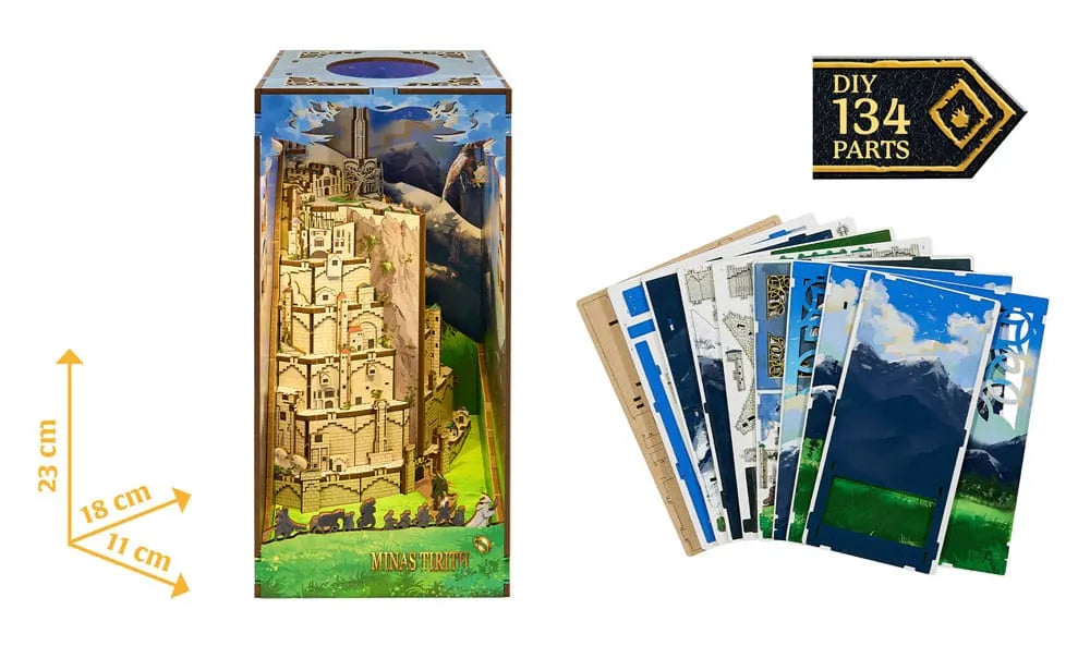 Der Herr der Ringe Tiny Adventures Book Nook Mini-Diorama Minas Tirith 23 cm - Smalltinytoystore