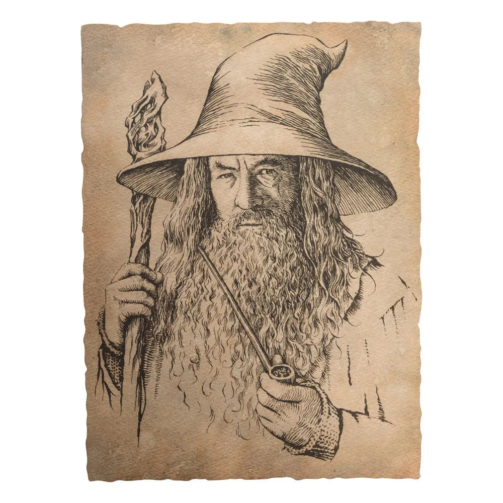 Der Hobbit Kunstdruck Portrait of Gandalf the Grey 21 x 28 cm - Smalltinytoystore