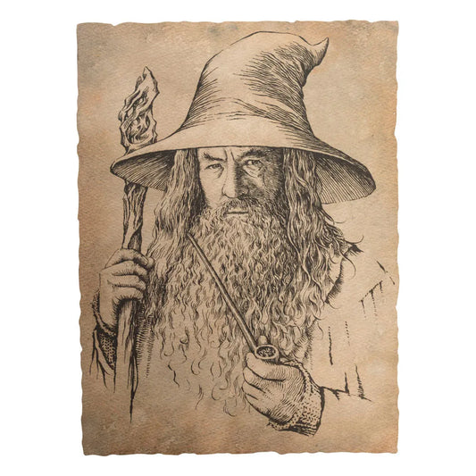 Der Hobbit Kunstdruck Portrait of Gandalf the Grey 21 x 28 cm - Smalltinytoystore