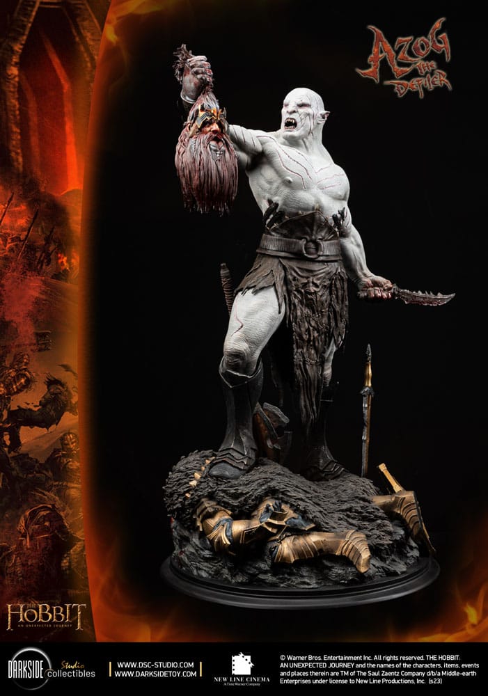 Der Hobbit MS Series Statue 1/3 Azog The Defiler John Howe Signature Edition Edition 90 cm - Smalltinytoystore