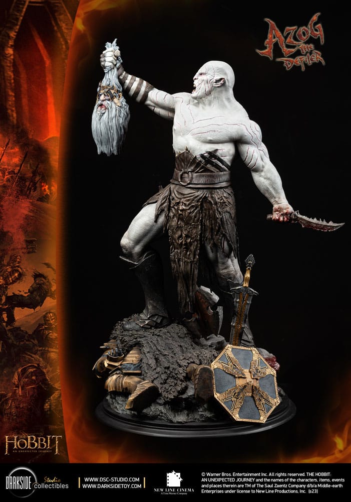 Der Hobbit MS Series Statue 1/3 Azog The Defiler John Howe Signature Edition Edition 90 cm - Smalltinytoystore