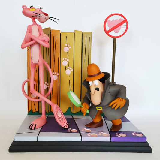 Der rosarote Panther Statue Pink Panther & The Inspector 41 cm - Smalltinytoystore