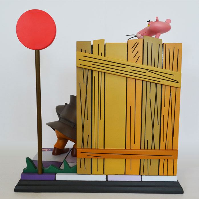 Der rosarote Panther Statue Pink Panther & The Inspector 41 cm - Smalltinytoystore