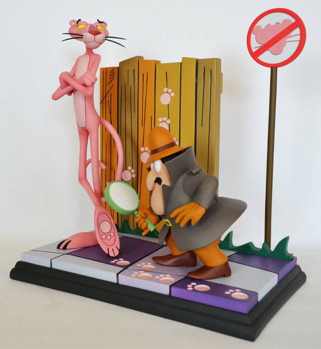 Der rosarote Panther Statue Pink Panther & The Inspector 41 cm - Smalltinytoystore
