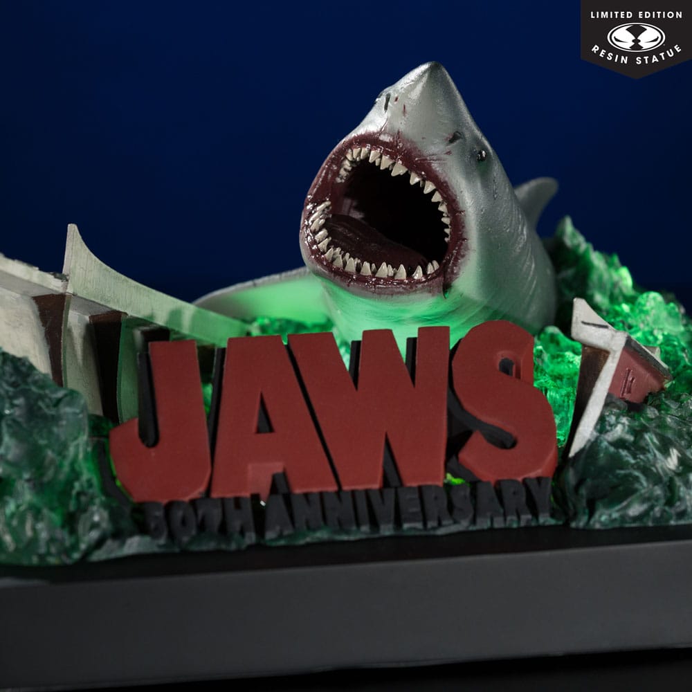 Der weiße Hai 1/48 PVC Statue Jaws (50th Anniversary) 25 cm - Smalltinytoystore
