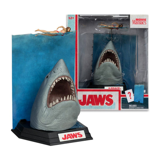Der weiße Hai Movie Maniacs PVC Statue Jaws (50th Anniversary) 16 cm - Smalltinytoystore