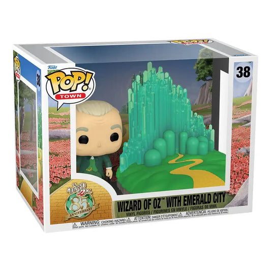 Der Zauberer von Oz POP! Town Vinyl Figur Emerald City w/Wizard 9 cm - Smalltinytoystore