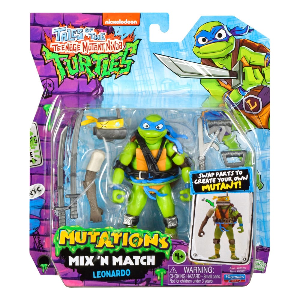 Die Abenteuer der Teenage Mutant Ninja Turtles Mix 'n Match Actionfigur Leonardo 12 cm - Smalltinytoystore