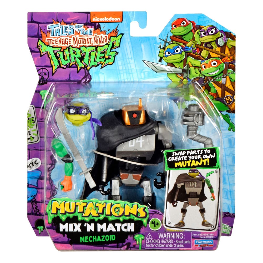 Die Abenteuer der Teenage Mutant Ninja Turtles Mix 'n Match Actionfigur Mechazoid 12 cm - Smalltinytoystore