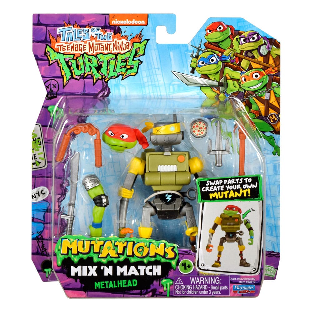 Die Abenteuer der Teenage Mutant Ninja Turtles Mix 'n Match Actionfigur Metalhead 12 cm - Smalltinytoystore