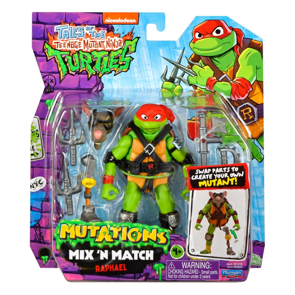 Die Abenteuer der Teenage Mutant Ninja Turtles Mix 'n Match Actionfigur Raphael 12 cm - Smalltinytoystore