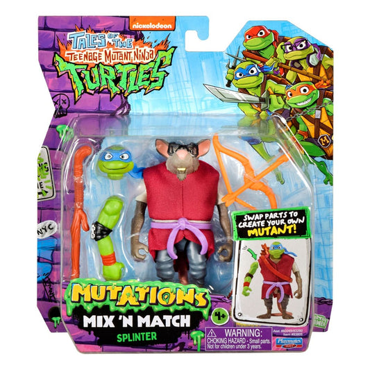 Die Abenteuer der Teenage Mutant Ninja Turtles Mix 'n Match Actionfigur Splinter 12 cm - Smalltinytoystore