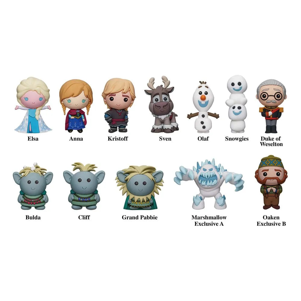 Die Eiskönigin - Völlig unverfroren 3D PVC-Taschenanhänger 10th Anniversary Series 59 Display (24) - Smalltinytoystore