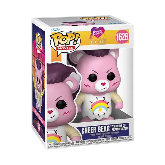 Die Glücksbärchen x Universal Monsters POP! Vinyl Figur Cheer Bear Bride of Frankenstein 9 cm - Smalltinytoystore