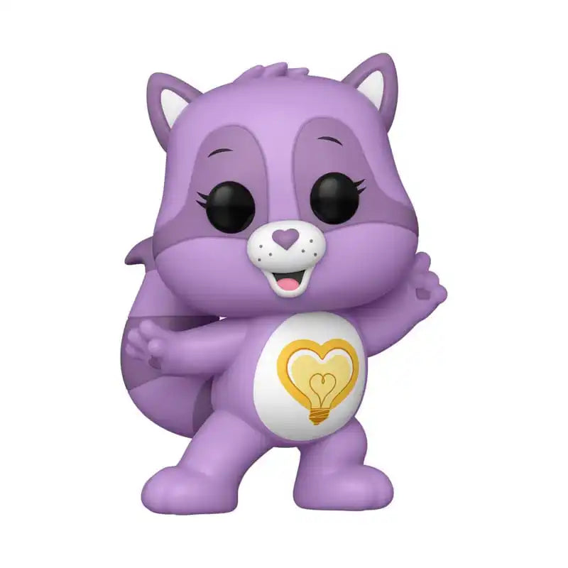 Die Glücksbärchies POP! Animation Vinyl Figur Bright Heart Raccoon 9 cm - Smalltinytoystore