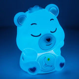Die Glücksbärchis Squishy Glo Silikon-Leuchte Schlummerbärchi 15 cm - Smalltinytoystore