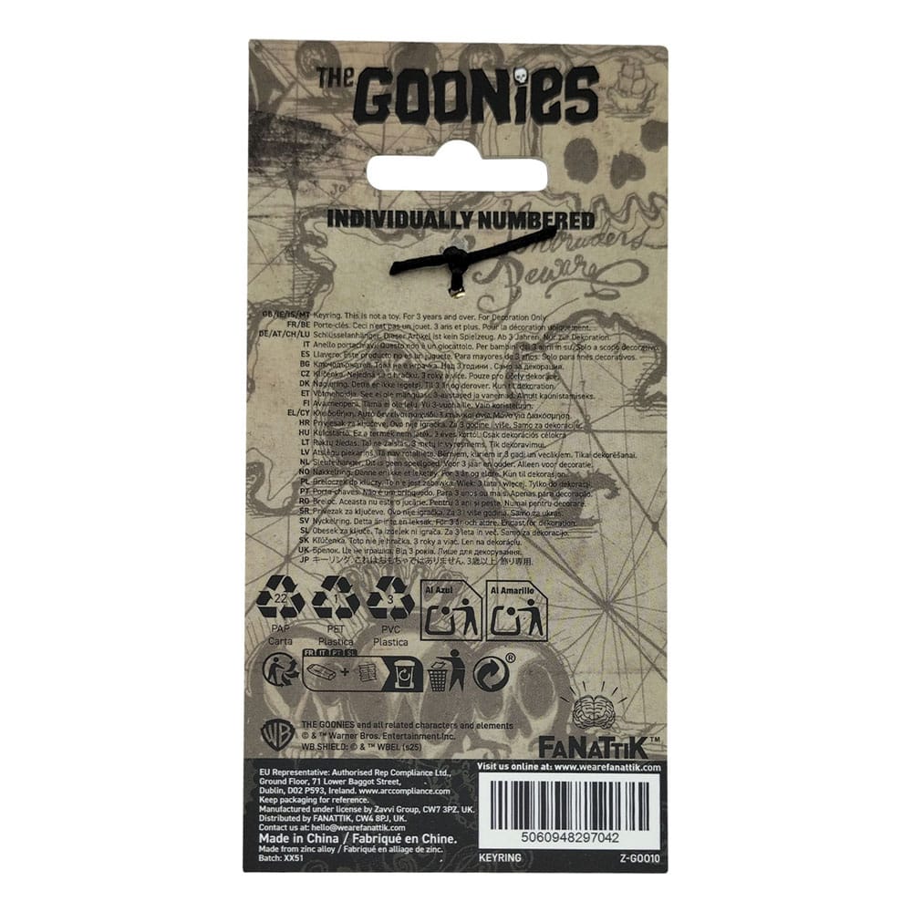 Die Goonies Schlüsselanhänger 40th Anniversary Copper Bones Limited Edition - Smalltinytoystore