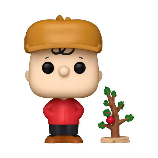 Die Peanuts - Fröhliche Weihnachten POP! Movies Vinyl Figur Charlie Brown 9 cm - Smalltinytoystore