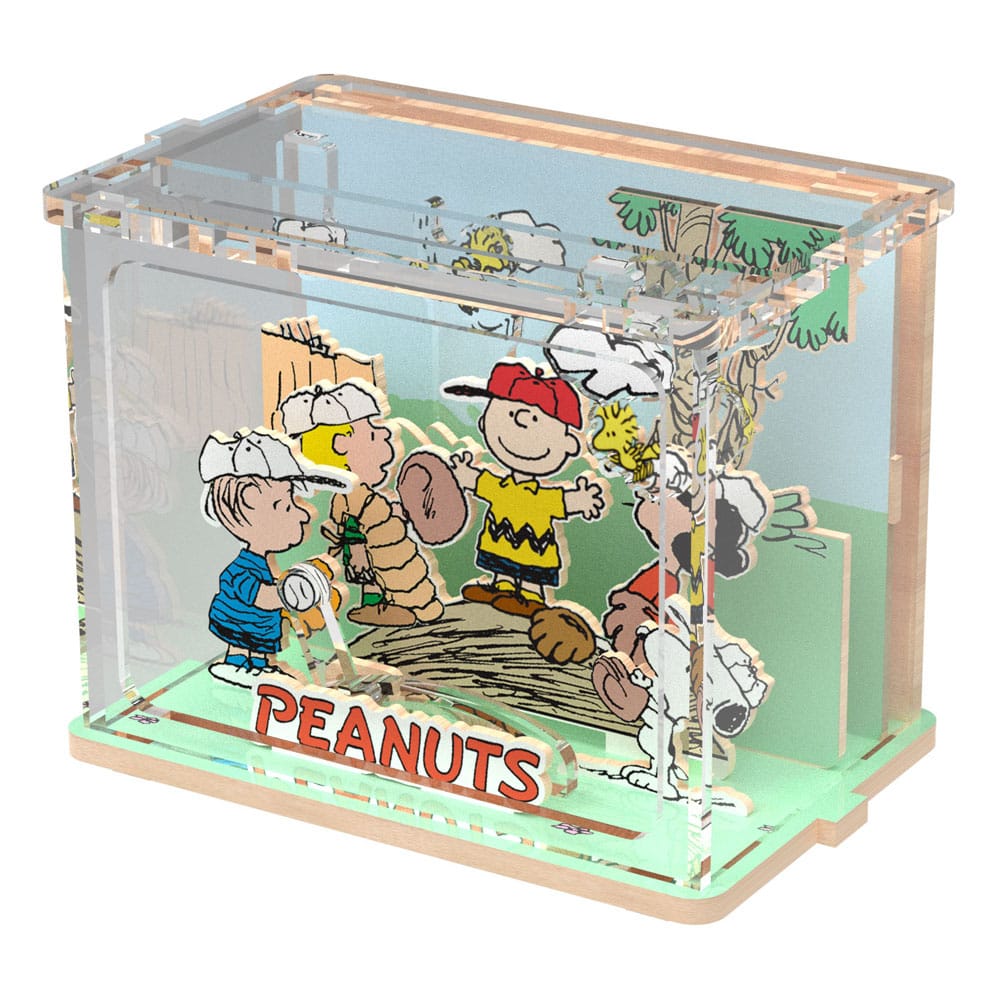 Die Peanuts Puremind DIY Bauset Mini Scene Baseball Time - Smalltinytoystore