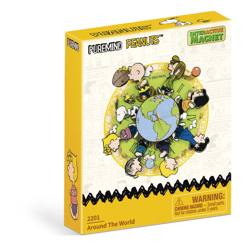 Die Peanuts Puremind Magnet Around the World - Smalltinytoystore