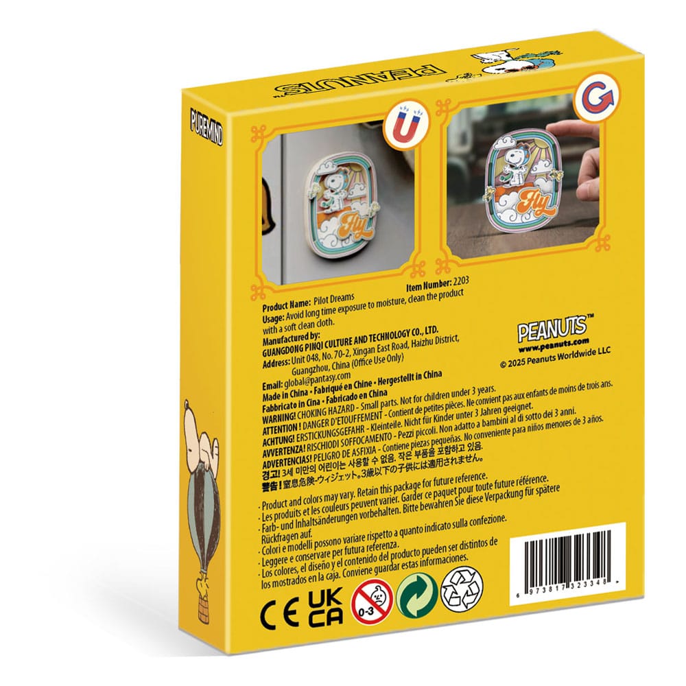 Die Peanuts Puremind Magnet Pilot Dreams - Smalltinytoystore
