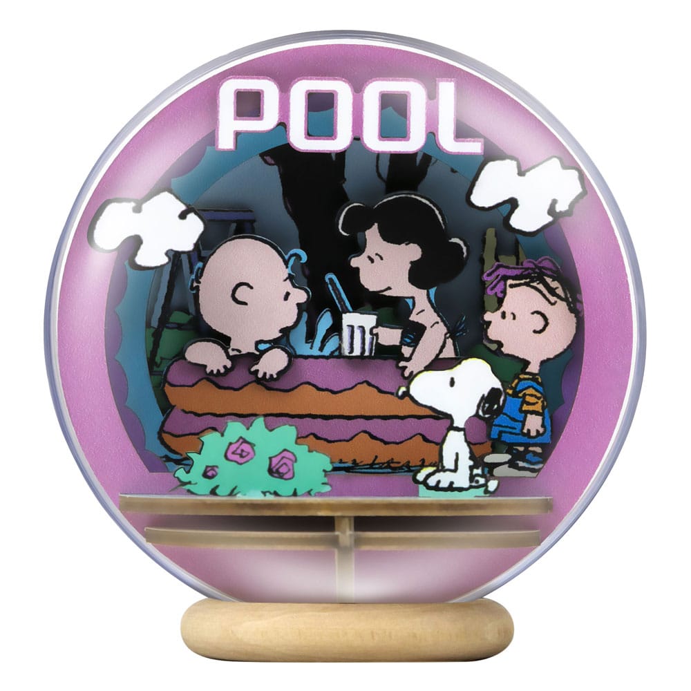 Die Peanuts Puremind Modellbausatz Wooden Theater Globe Cool Pool - Smalltinytoystore
