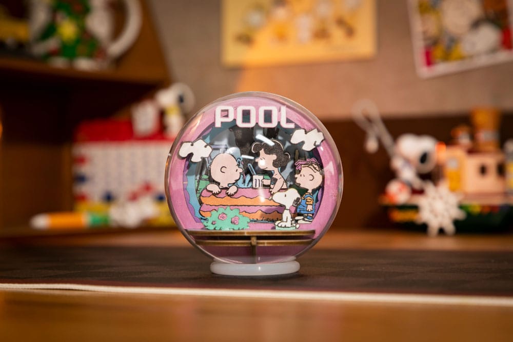 Die Peanuts Puremind Modellbausatz Wooden Theater Globe Cool Pool - Smalltinytoystore