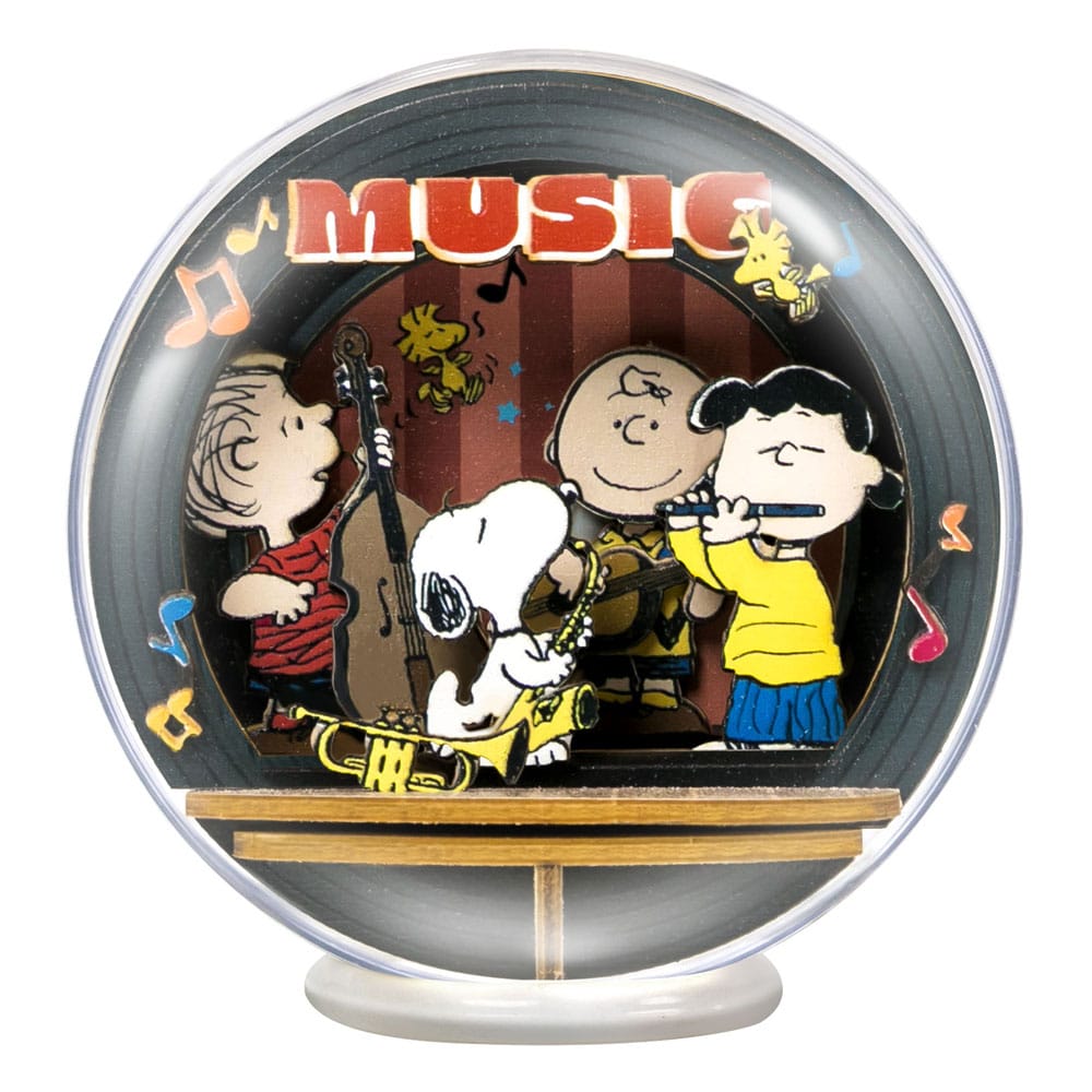 Die Peanuts Puremind Modellbausatz Wooden Theater Globe Night of Music - Smalltinytoystore