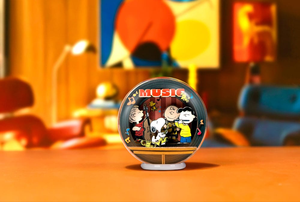 Die Peanuts Puremind Modellbausatz Wooden Theater Globe Night of Music - Smalltinytoystore
