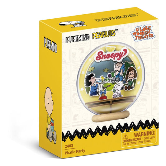 Die Peanuts Puremind Modellbausatz Wooden Theater Globe Picnic Party - Smalltinytoystore
