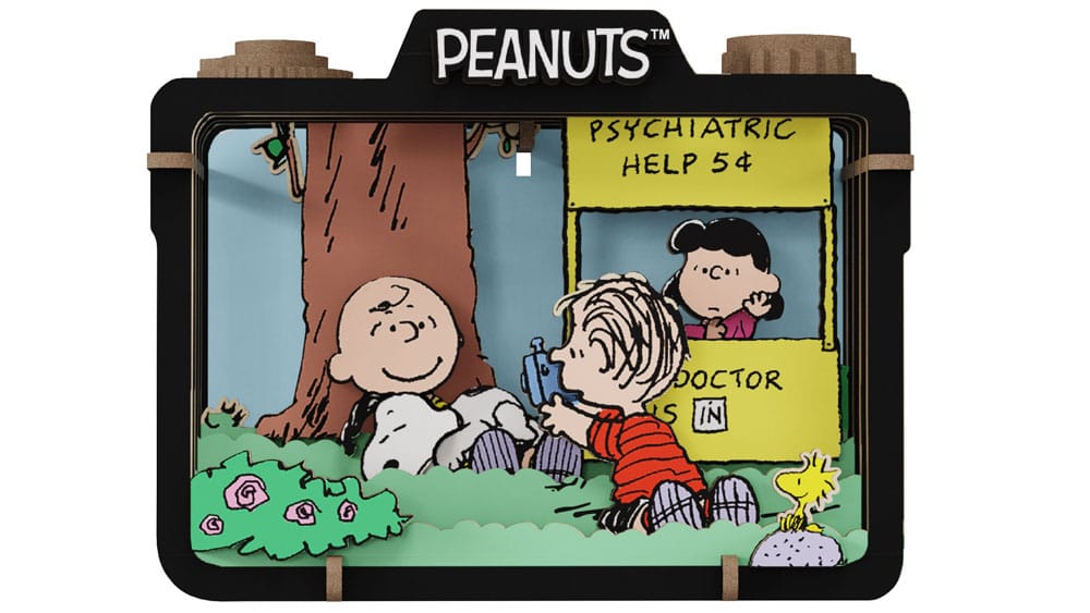 Die Peanuts Puremind Modellbausatz Wooden Theater Summer Snapshot - Smalltinytoystore