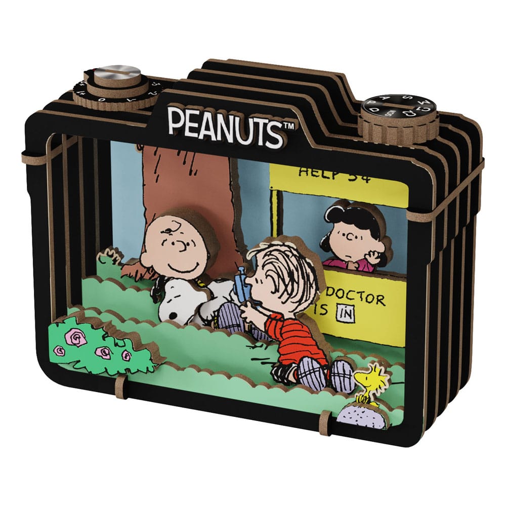 Die Peanuts Puremind Modellbausatz Wooden Theater Summer Snapshot - Smalltinytoystore