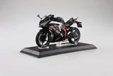 Diecast Bike Series Statue 1/12 Kawasaki Ninja ZX-25R Metallic Spark Black×Peal Flat Stardust White 16 cm - Smalltinytoystore
