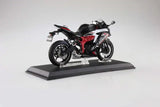 Diecast Bike Series Statue 1/12 Kawasaki Ninja ZX-25R Metallic Spark Black×Peal Flat Stardust White 16 cm - Smalltinytoystore