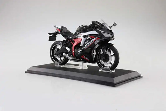 Diecast Bike Series Statue 1/12 Kawasaki Ninja ZX-25R Metallic Spark Black×Peal Flat Stardust White 16 cm - Smalltinytoystore