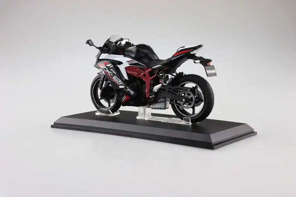 Diecast Bike Series Statue 1/12 Kawasaki Ninja ZX-25R Metallic Spark Black×Peal Flat Stardust White 16 cm - Smalltinytoystore